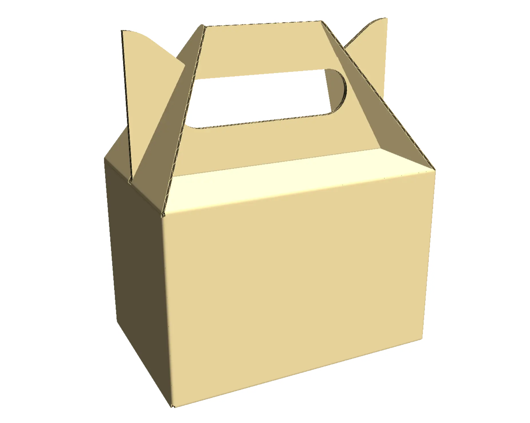 Kemasan Handle Top Snack Box - Custom Packaging Handle Top Snack Box